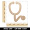 Stethoscope Medical Doctor Nurse Unfinished Craft Wood Holiday Christmas Tree DIY Pre-Drilled Ornament